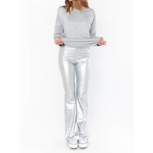 NEW SHOW ME YOUR MUMU nashville pull on flare pant in silver